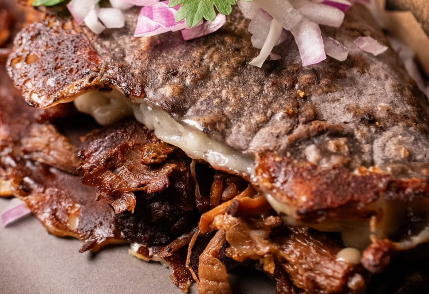 WAGYUチーズビリア×ブルーコーントルティーヤ